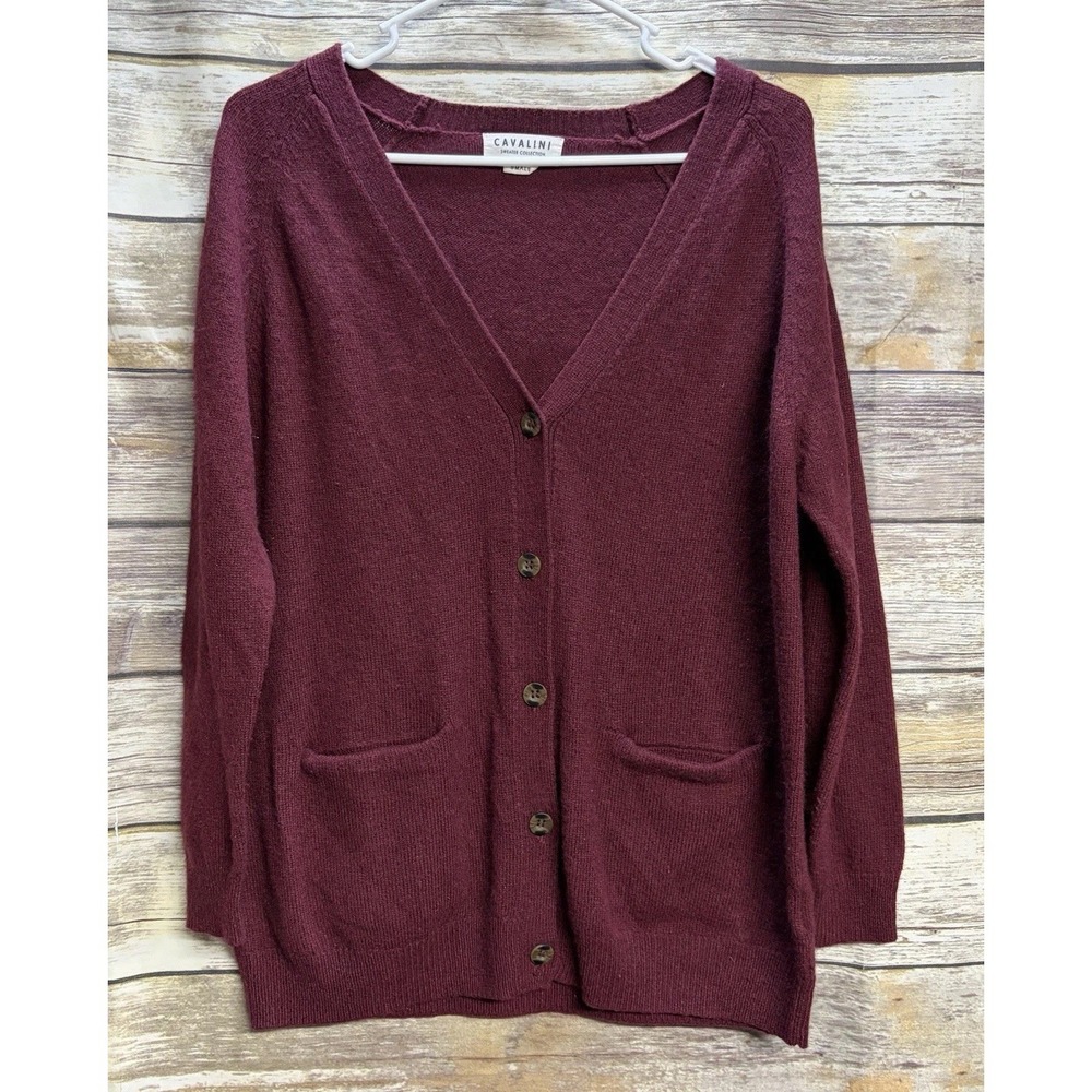 Cavalini Sweater Collection Wool Blend Oversized Cardigan Women's Small